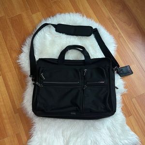 Tumi Alpha Ballistic Expandable Large Dual Handle Briefcase organizer Travel Bag